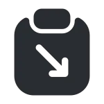 Clipboard Import SVG Icon
